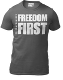 Freedom First T Shirt - Charcoal